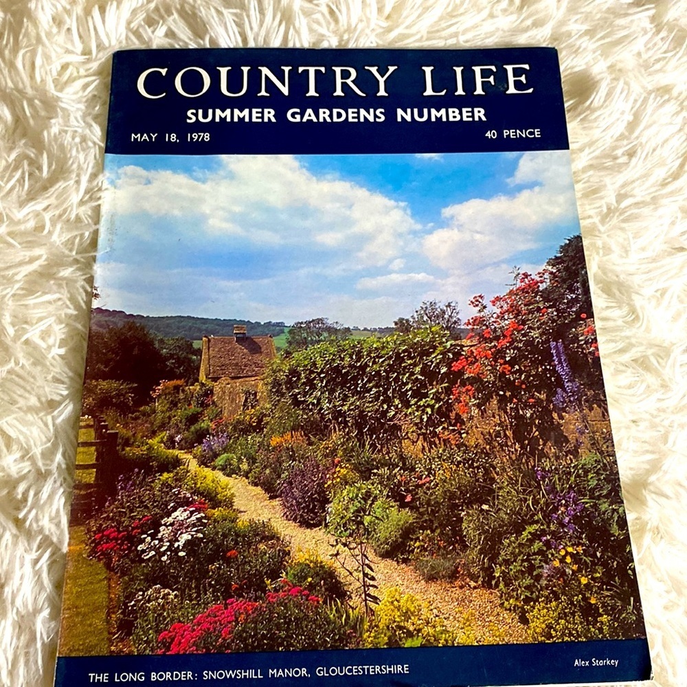 Vintage Summer 1978 COUNTRY LIFE MAGAZINE GARDENS  May 1978